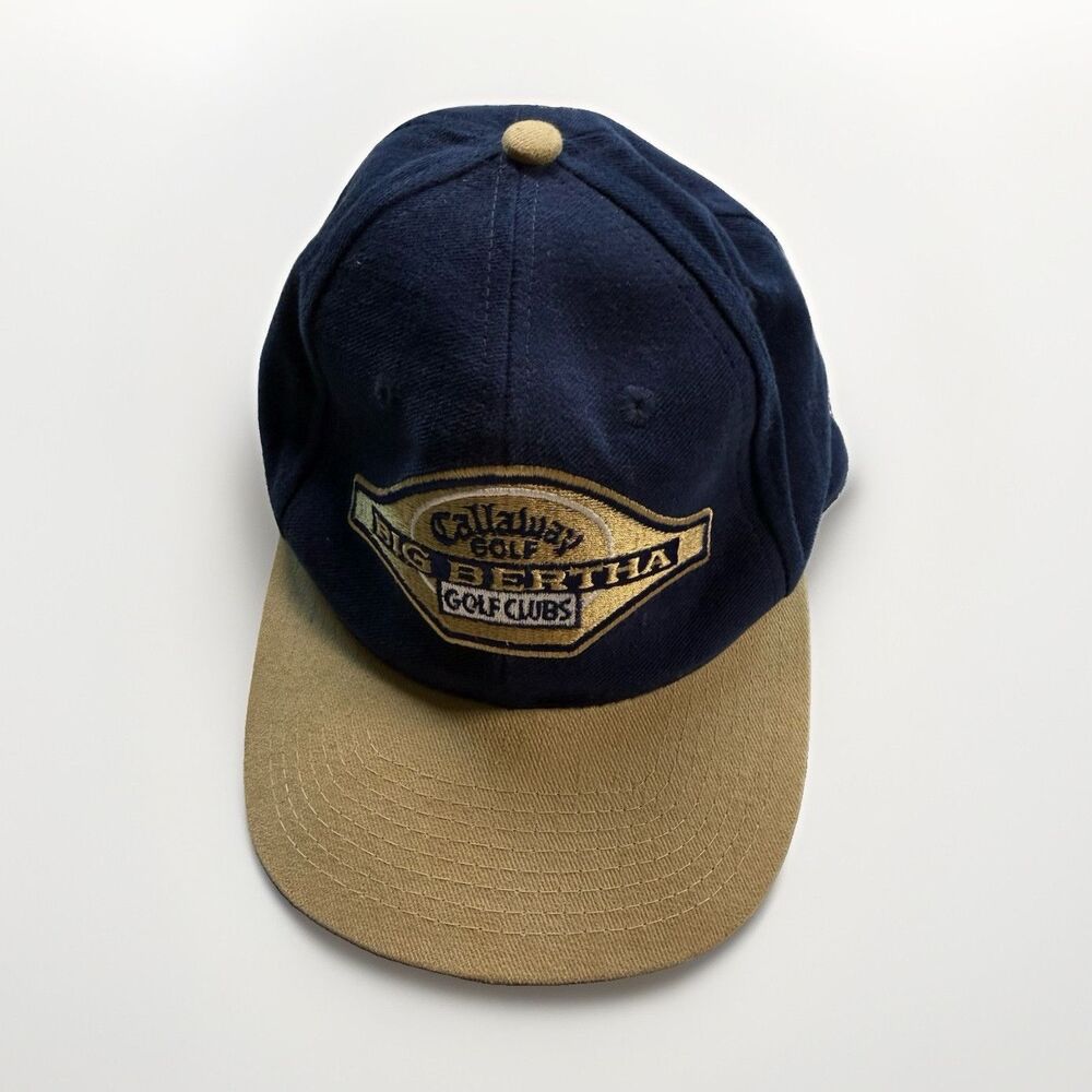 Vintage Sports Specialties Callaway Big Bertha Golf Hat Blue/Tan Embroidered